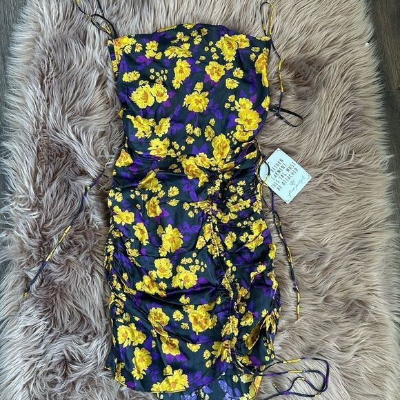 For love & Lemons x free people ruched spaghetti dress - Picture 6 of 11